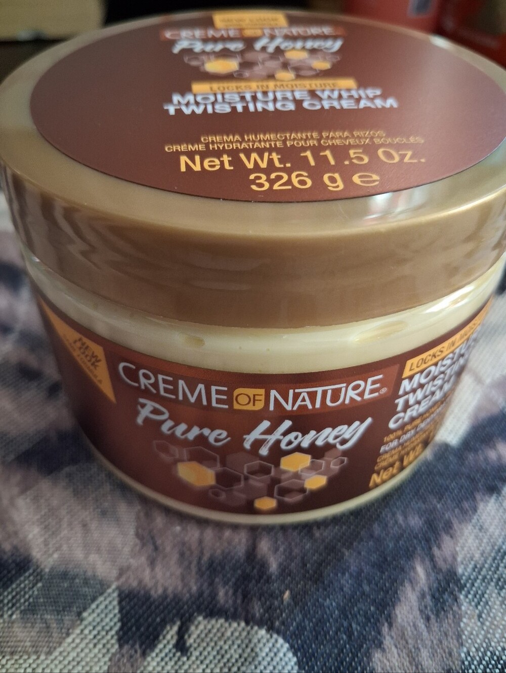 Creme of Nature Pure Honey Moisture Whip Twisting Cream - Brown/Gold